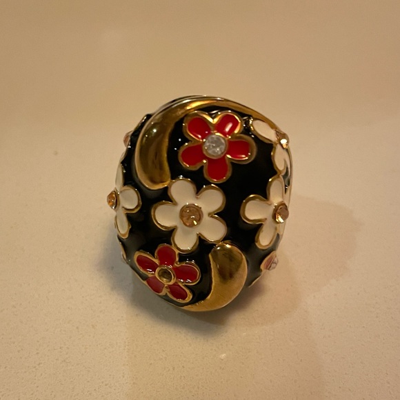 Cocktail enamel ring - Picture 2 of 5